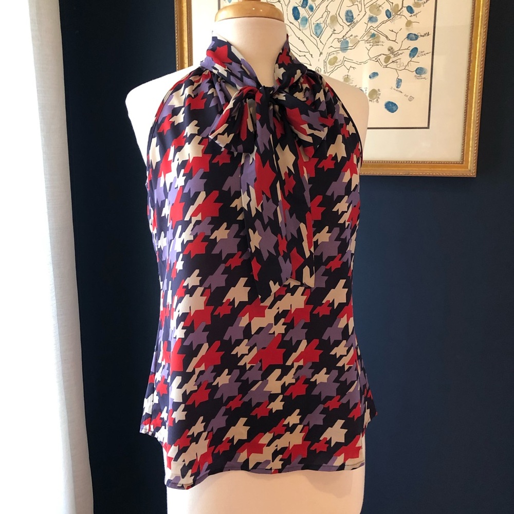 Banana Republic Sleeveless Bow Blouse M